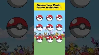 Choose Your Kanto Starter Evolution 🧐|| POKE L ROHIT || #shorts #pokemon #shortsfeed