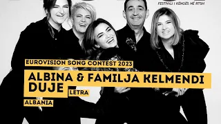 Albina & Familja Kelmendi - Duje / Letra Español - Eurovision 2023 - Albania