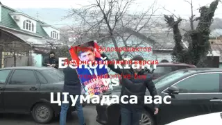 Блокированный автопробег в Дагестане в поддержку В.В.Путина и Р.А.Кадырова