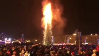 Горит ёлка Южно Сахалинск 2018-С Новым годом