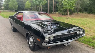 1970 Dodge Challenger R/T 440-6 Pack | 4 Speed / TX9 Black with Red Interior