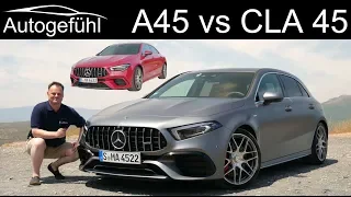 Mercedes A45 S AMG vs CLA 45 S AMG comparison FULL REVIEW - Autogefühl