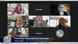 Community Preservation Act Committee 5/8/2024