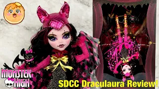 Monster High Freak Du Chic Draculaura SDCC Exclusive Doll Full Unboxing + Review!