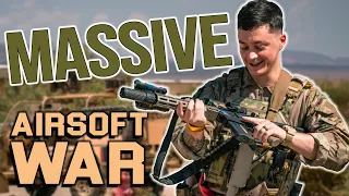 600+ Player Airsoft War in the Desert: What is American Milsim Like?