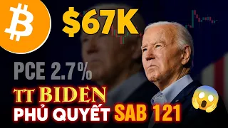 1911 - Bitcoin Đang Bị Đè Xuống | Biden Phủ Quyết Dự Luật Hủy SAB121 | Căng Thẳng Trước Cuối Tuần