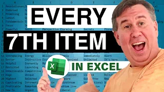 Excel - Formula To Retrieve Every 7th Row in Excel - Episode 1564