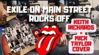 The Rolling Stones - Rocks Off (Exile On Main Street) Keith Richards + Mick Taylor Guitar Cover