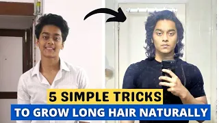 HOW TO GROW HAIR FASTER | 5 TIPS FOR MEN'S HAIR CARE | LONG HAIR TIPS AND HAIRSTYLES FOR MEN