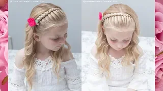 PEINADO PARA NIÑAS CON TRENZA /LACE BRAID HEADBAND TUTORIAL