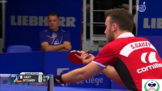 Simon Gauzy vs Dimitrij Ovtcharov (World Cup 2017) 1/2