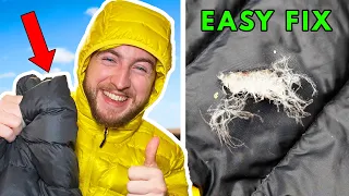 How To REPAIR a Down Jacket with Rips or Tears (EASY)