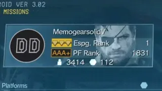 GHOSTING the RANK 1 PLAYER'S FOB - MGSV