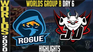 RGE vs JDG Highlights | Worlds 2020 Group B Day 6 - LoL World Championship | Rogue vs JD Gaming