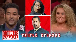 Man Thinks Girlfriend Is Cheating But There's A Twist! (Triple Episode) | Couples Court