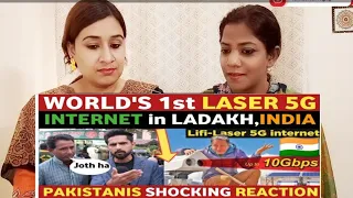 Pakistani reacts to WORLD'S 1ST LIFI LASER 5G IN LADAKH INDIA😮 | PAKISTANIS SHOCKING REACTION