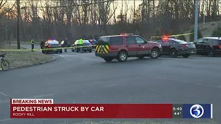 VIDEO: Person hit by a car in Rocky Hill