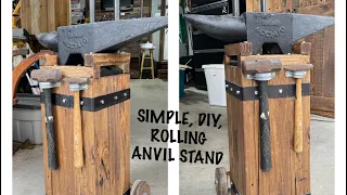 An Anvil Stand Anyone Can Build.  Simple DIY