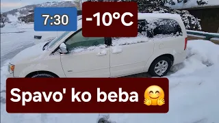 minus 10. spavao ko beba. Crnogorac milioner mi dao 20$ bakšiša.