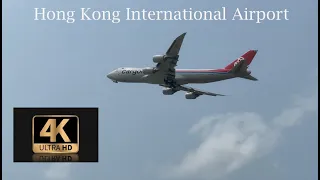 4K | Real plane 11| Take off from Hong Kong International airport Runway 25R