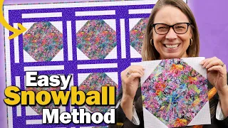 How to Make a Snowball Quilt - 1 Method, 3 Blocks!