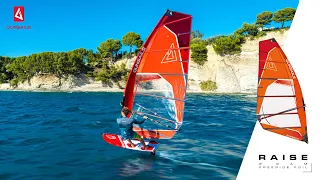 GUNSAILS | RAISE 2023 - 2 Cam freeride foil windsurf sail