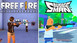 Free Fire VS Sausage Man - Snipers Shot & Reload Animation