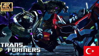 Transformers Prime - Optimus Vs Megatron 2.0 (Unicron) (4K ULTRA HD - TÜRKÇE ALTYAZI)