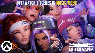 All Overwatch 2 scenes in 'Perfect Night' by LE SSERAFIM