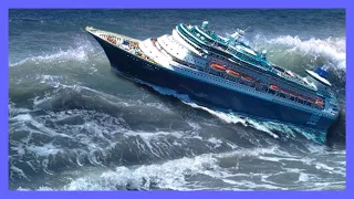 Mega SHIPS Caught In STORMS | HUGE WAVES