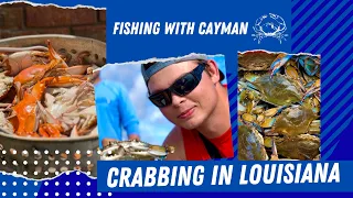 Blue Crabbing Catch And Cook In Louisiana | 93 CRABS! | Fishing With Cayman