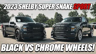 BLACK VS. CHROME WHEELS | 2023 SHELBY SUPER SNAKE SPORT