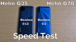 Realme C12 vs Realme C3 Speed Test