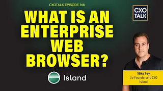 Enterprise Web Browser: Security and Productivity (with Island.io) | CXOTalk #816
