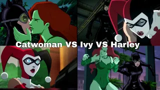 Harley Quinn vs Catwoman vs Poison Ivy | Batman Hush | Animated | HD | Batman 2019