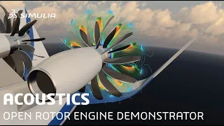 Open Rotor Engine Simulation | Aeroacoustics & Aerodynamics | SIMULIA of Dassault Systèmes