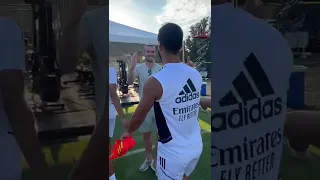 🤗🇺🇸 Hi, Gareth! Bale visits ex-Real Madrid teammates in LA! #shorts #realmadridshorts