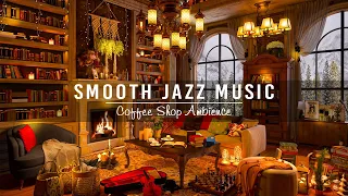 Warm Jazz Instrumental Music with Cozy Coffee Shop Ambience ☕ Relaxing Jazz Music ~ Background Music