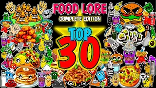 Top 30 Food Lore Complete Edition | Alphabet Lore Meme