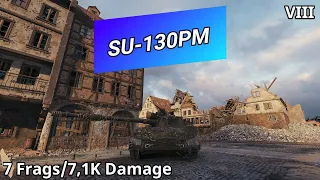 SU-130PM (7 Frags/7,1K Damage) | World of Tanks