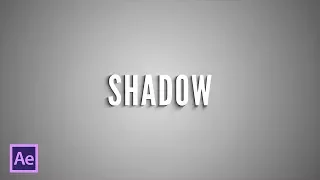 Создание тени от текста в After Effects (Shadow from text in After Effects)