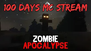 LIVESTREAM: Surviving 100 DAYS In a Minecraft Zombie Apocalypse pt.1