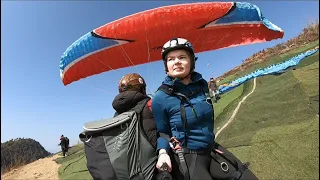 Paragliding long video in nepal🪂🇳🇵