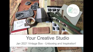 Your Creative Studio - Vintage subscription Box - January 2021