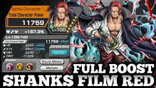 SHANKS FILM RED FULL BOOST GAMEPLAY | ONE PIECE BOUNTY RUSH | OPBR