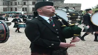 Massed Pipes & Drums at Dunrobin Castle