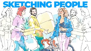 Sketch People Loosely like a Pro: Urban Sketching Tips