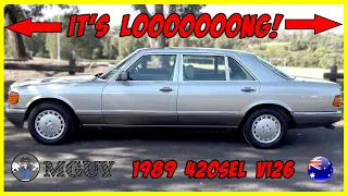 1980's LUXURY BARGE! Mercedes-Benz 420 SEL from 1989 | MGUY Australia