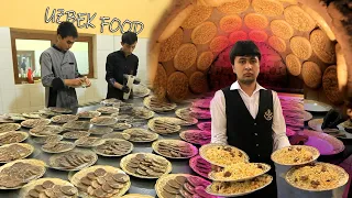 Uzbek national wedding pilaf made with tender beef and wonderful rice