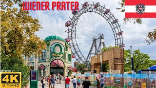 Walking Tour Vienna Austria 🇦🇹 Wiener Prater Summer 4K Video